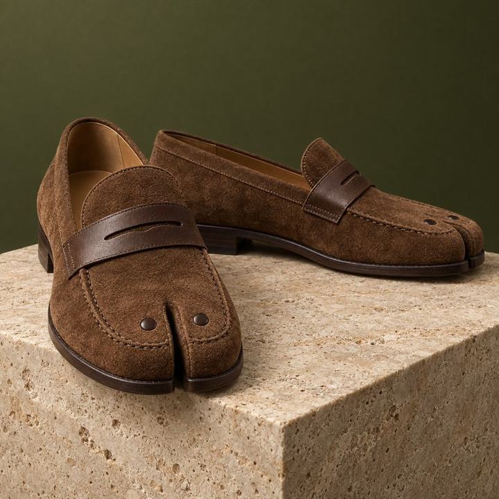 Tab x Tabi: Suede loafer
